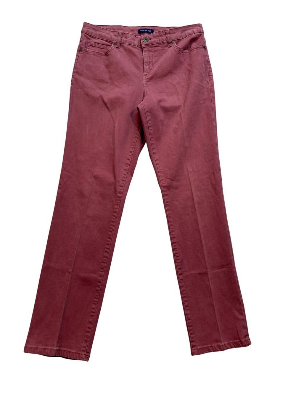 Bandolino Jeans, Straight Leg, Dusty Rose Denim, Size 8, Mandie Straight